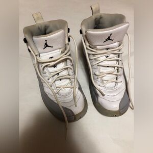 Nike Air Jordan 12 Retro White Grey Shoes Authentic